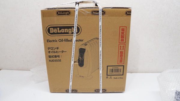 未開封 未使用品】 デロンギ NJ0505E オイルヒーター 小型 L字型フィン5枚