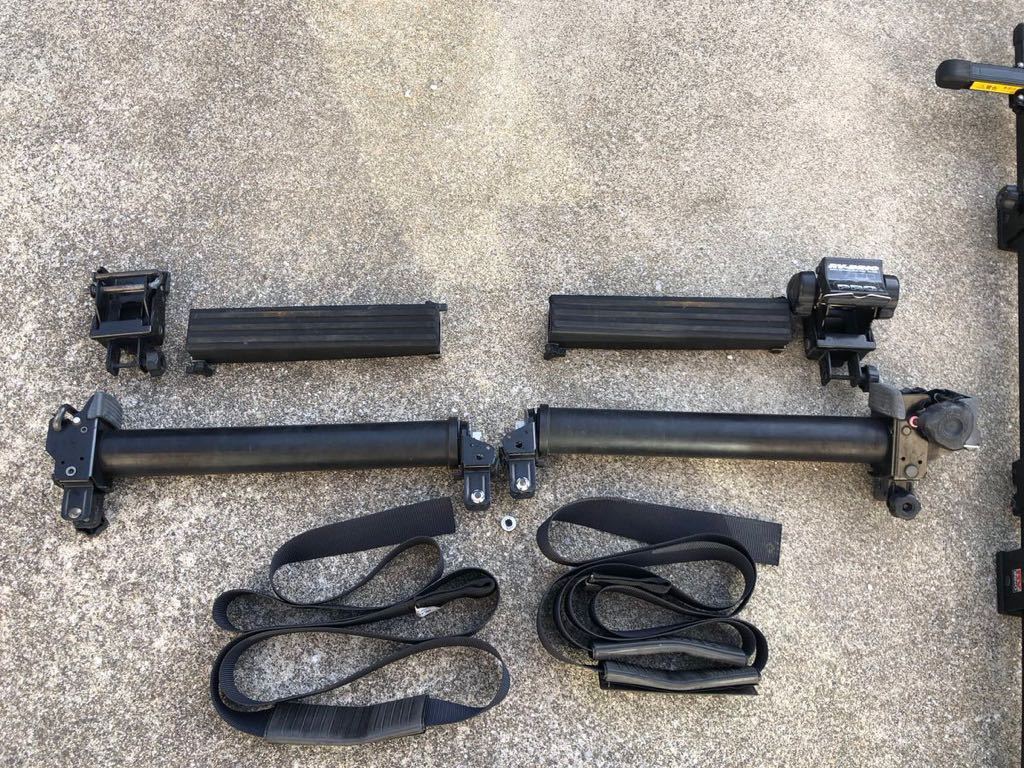 カーメイト ルーフキャリア inno 極太ローラー&ラチェット カヌー・ボート IN420 ボートアタッチメントpro 中古