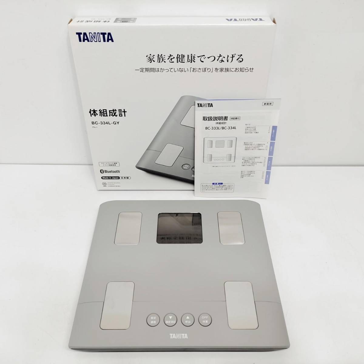 生活家電 タニタ 体組成計 BC-334L （グレー）
