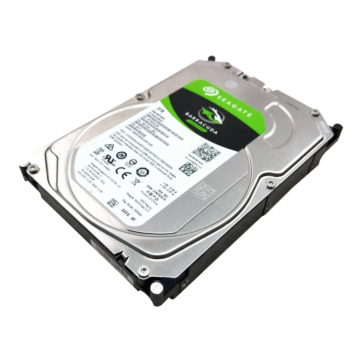 【中古パーツ】3.5 SATA 3TB 1台 正常 seagate ST3000DM007 使用時間0H ■HDD1736
