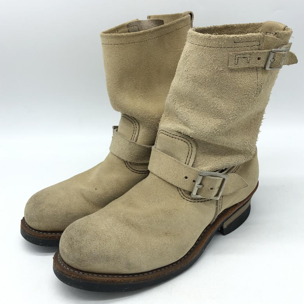 中古】RED WING エンジニアブーツ 8D 2413-05 スウェード レッド