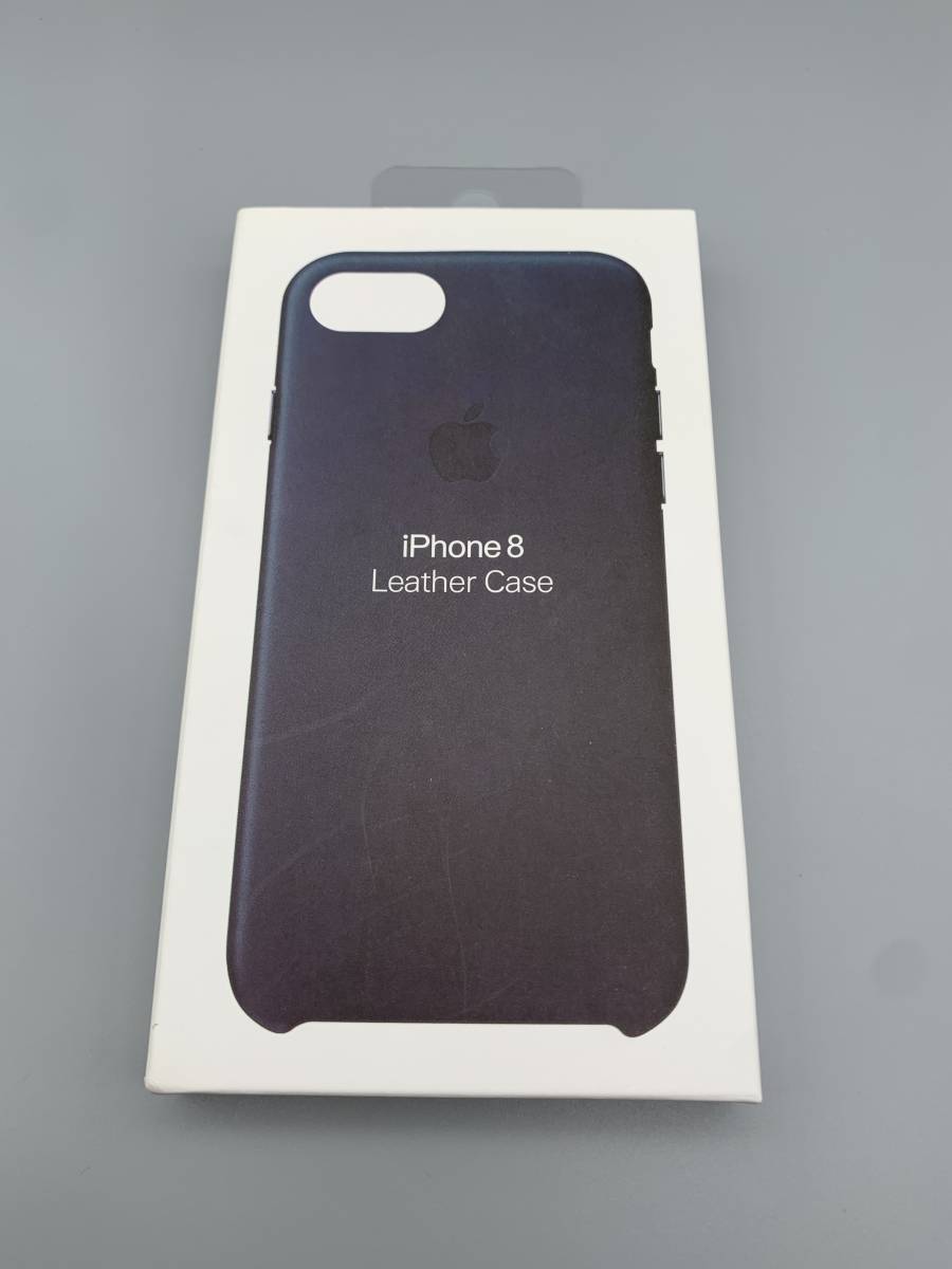 アイホン純正品 iPhone 7/8/SE2 レザーケース ミッドナイトブルー | ME