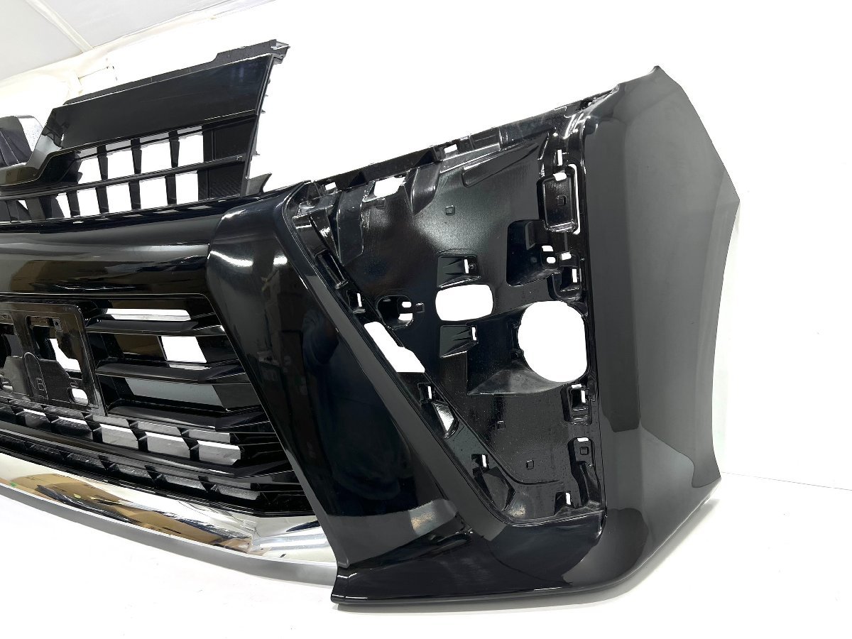 ★グリル・ロア付き★　トヨタ　ヴォクシー　ZRR80　後期　純正　フロントバンパー　52119-28L60　黒 ソリッド （B33-21） ヴォクシー ロアグリルの通販 voxy ROWEN(ロェン)(PREMIUM ヴォクシー80系後期用フロントグリル 中古車の