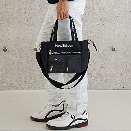 ラウンドトートバッグ ネイビー 防水加工 トートバッグ ゴルフバッグ ゴルフ ラウンド用小物バッグ カートバッグ レディース メンズ