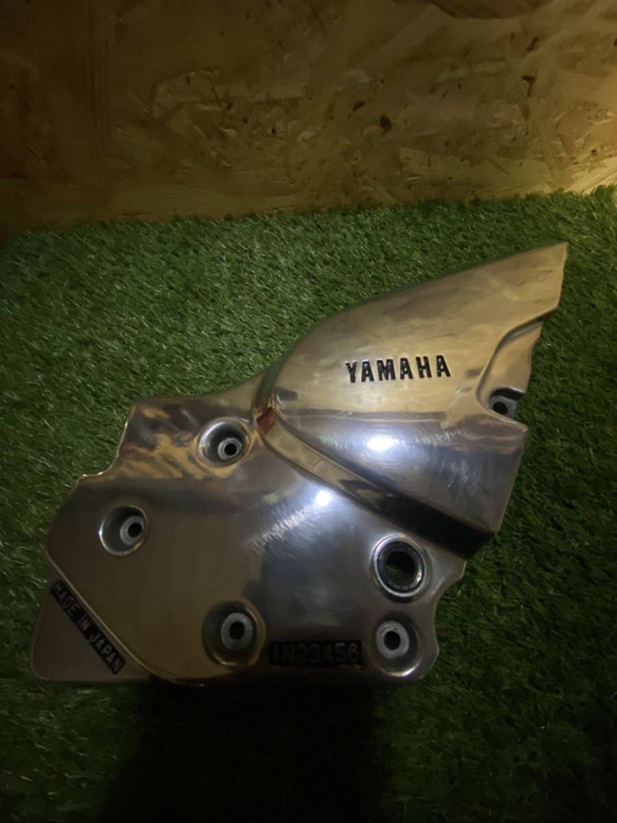 YAMAHA XJR400 XJR400R 4HMスプロケットカバー バフ研磨 メッキ(検 