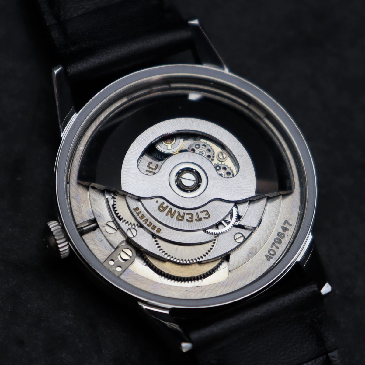 ETERNA MATIC エテルナ マチック 自動巻き シルバーカラー スイス製 