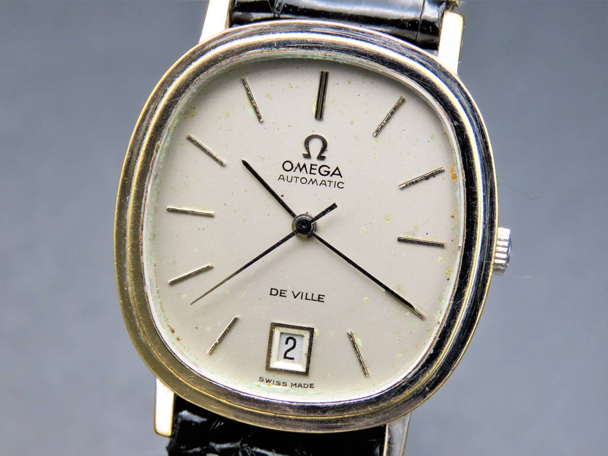 円～! ジャンク品★正規品 OMEGA オメガ 162.0063 デビル 自動巻き Cal.1012 デイト ヴィンテージ メンズ腕時計 KNNSV4284