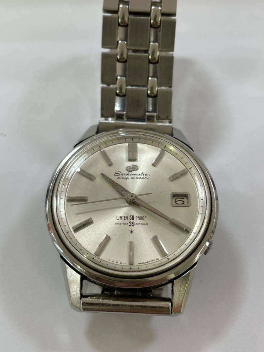 Seiko 自動巻き時計 セイコーマチックＪ13085 セイコー J13085 セルフデーター マチック AD文字盤 金色 39石