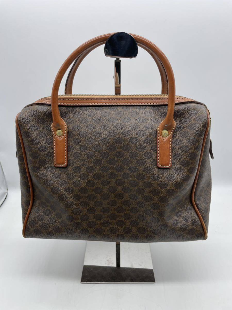 セリーヌ マカダム柄 CELINE 1円スタート ミニボストンバッグ ボストン
