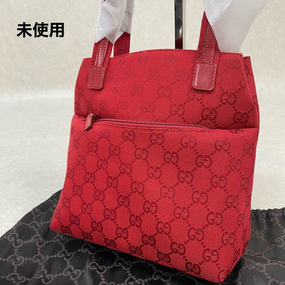 グッチ【未使用品】ハンドバッグ ミニバッグ GG キャンバス レザー 