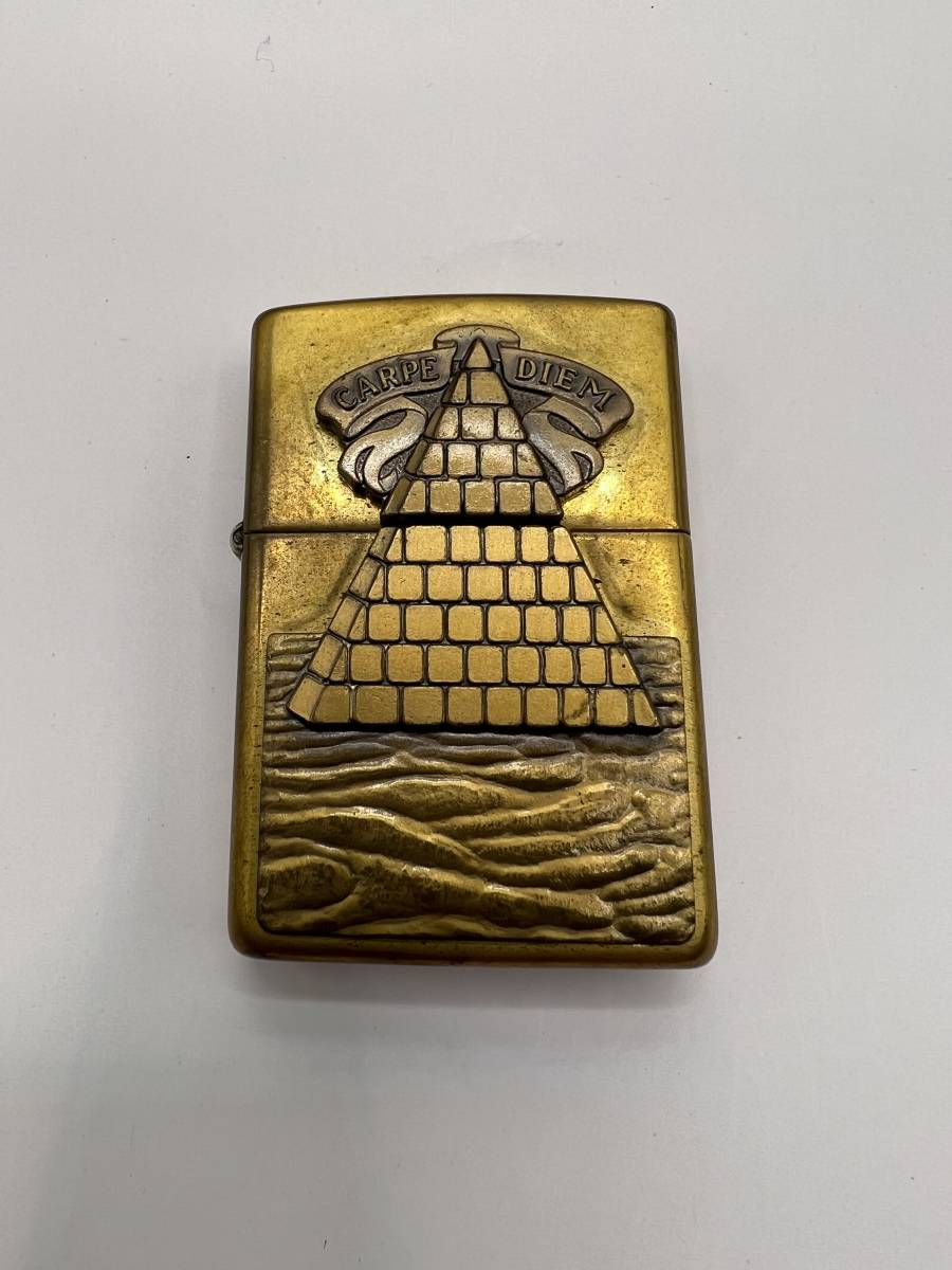 ZIPPO ジッポー 未使用　CARPE DIEM ピラミッド　フリーメイソン　元箱 DIEM ZIPPO フリーメイソン