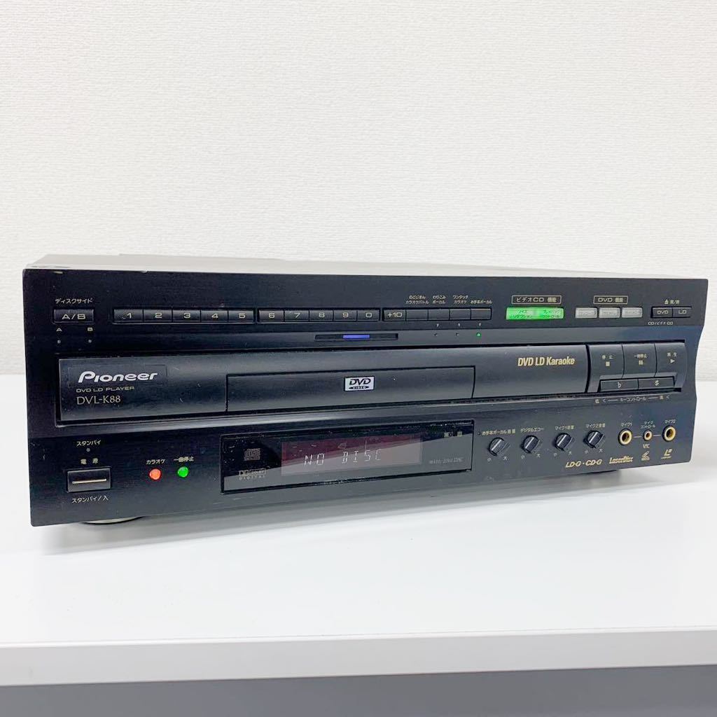 [Ha-1-re] Pioneer DVL-K88 CD再生確認済み トレー開閉不安定 コンパチブルプレーヤー DVD LD カラオケ対応 パイオニア BST31