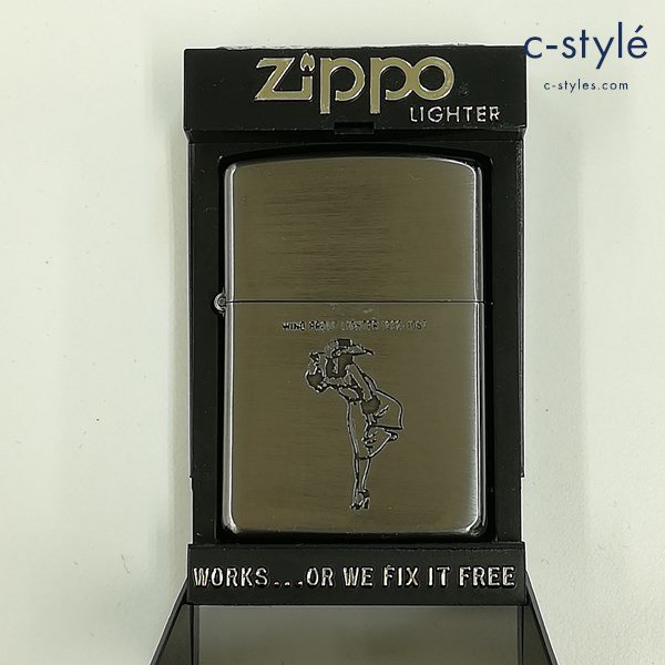 E652a [未使用品] ZIPPO ジッポー 87年製 Windy WIND PROOF LIGHTER 1932-1987 オイルライター シルバー タバコ | その他 G