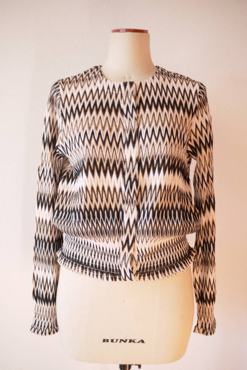 MISSONI ミッソーニ スナップ釦カーディガン ベージュ 42 未使用