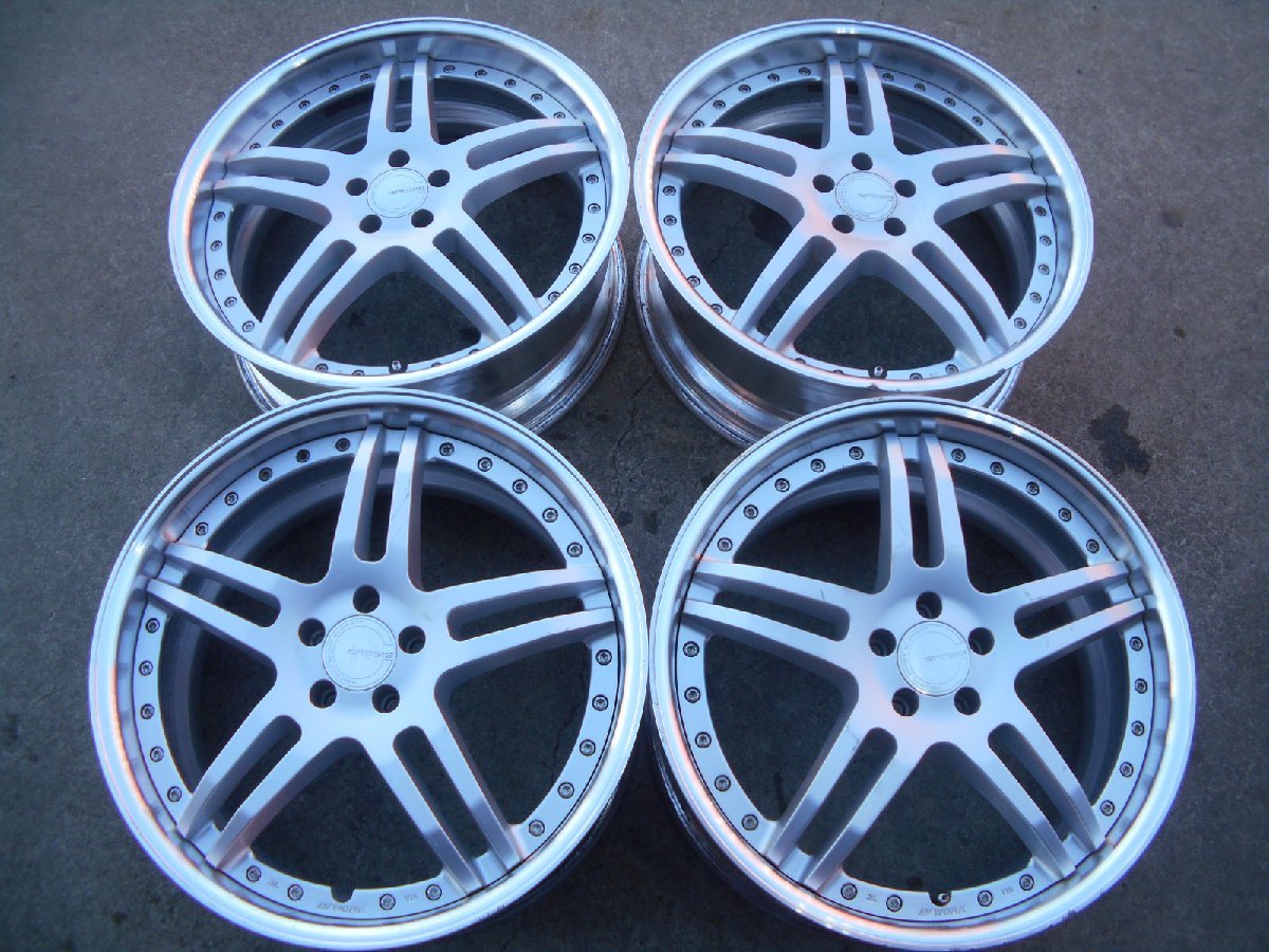 深リム!PCD100 Work GNOSIS グノーシス GS2 ディスクA 8j/+35 8j/+46 ハブ