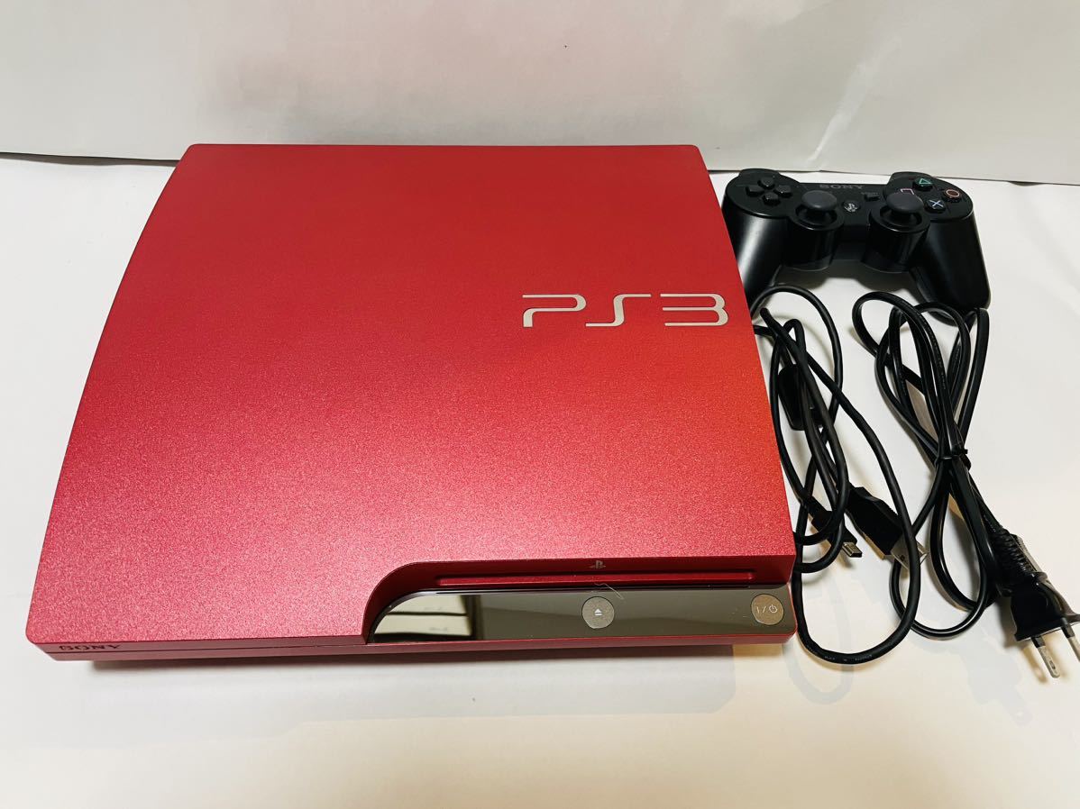 美品動作確認済】SONY ソニーPS3本体プレイステーション3 レッド赤