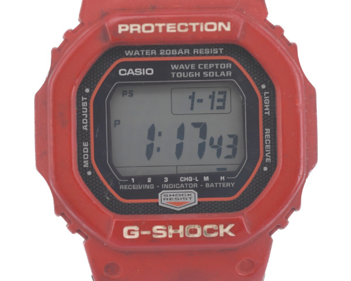 [中古品] 稼働品【CASIO】カシオ G-SHOCK GW-5600RJ 電波 タフソーラー The G 動作OK 中古品　