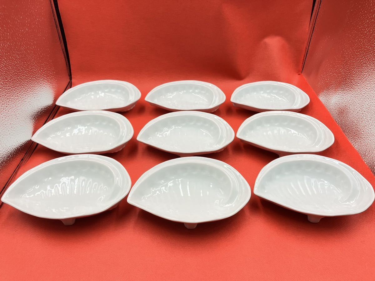 極美品】銀杏形八寸皿4枚セット箱無し
