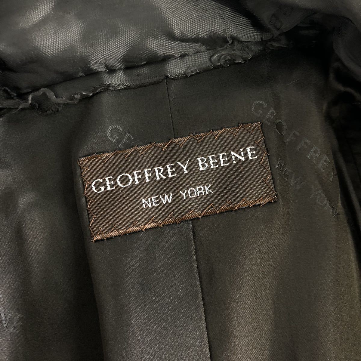 6a14《最高級毛皮》GEOFFREY BEENE ブルーアイリスミンク ロングコート 