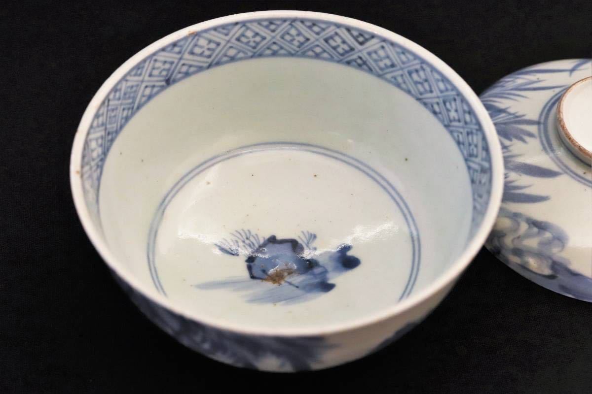 ◇126◇ 初期伊万里 染付獣紋絵皿 古伊万里 骨董 九谷 江戸 ◇126