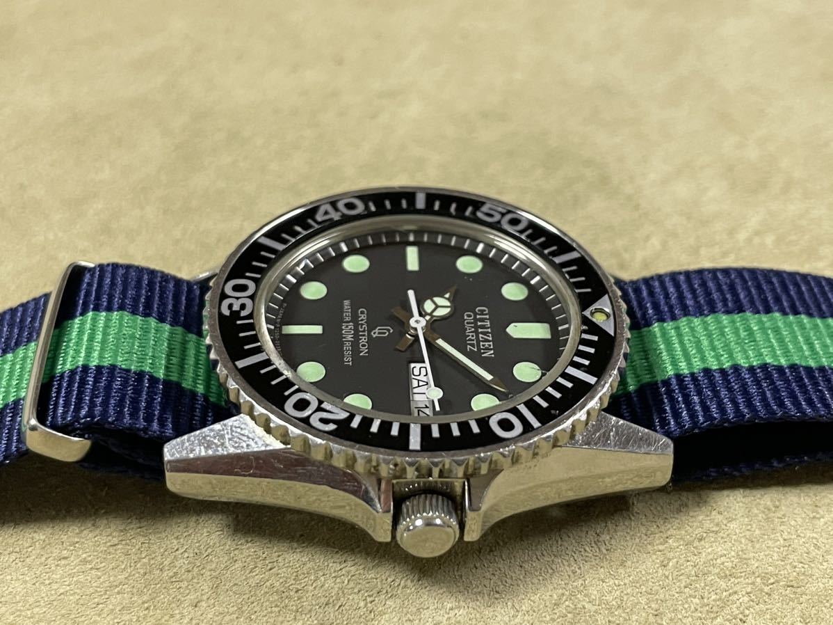 CITIZEN クリストロンダイバー 150m 4-212452Y (T189) CITIZEN クリス