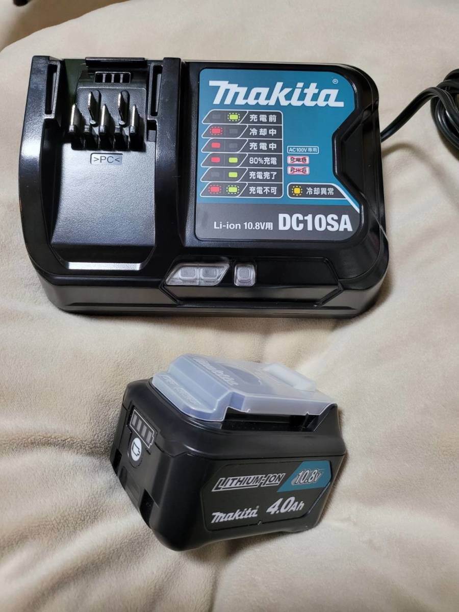 makita マキタ 純正充電器+ 純正バッテリー 10.8V スライド makita マキタ 純正充電器+ 純正バッテリー 10.8V スライド