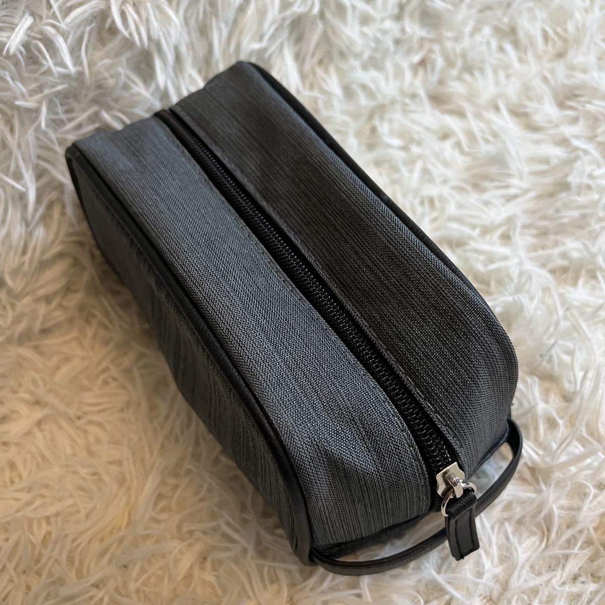 155【新品 未使用】BVLGARI メンズ クラッチバッグ シルバー金具