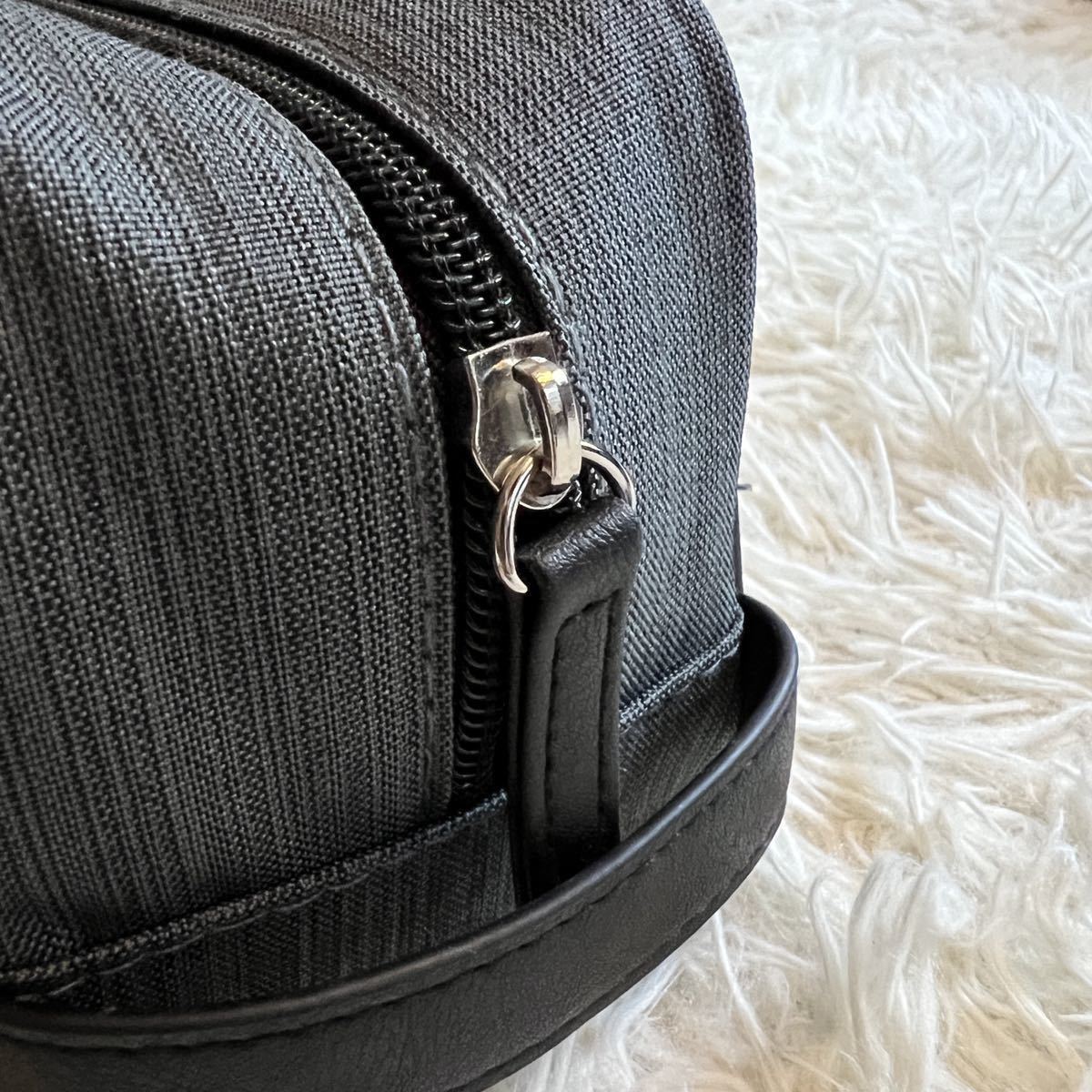 155【新品 未使用】BVLGARI メンズ クラッチバッグ シルバー金具