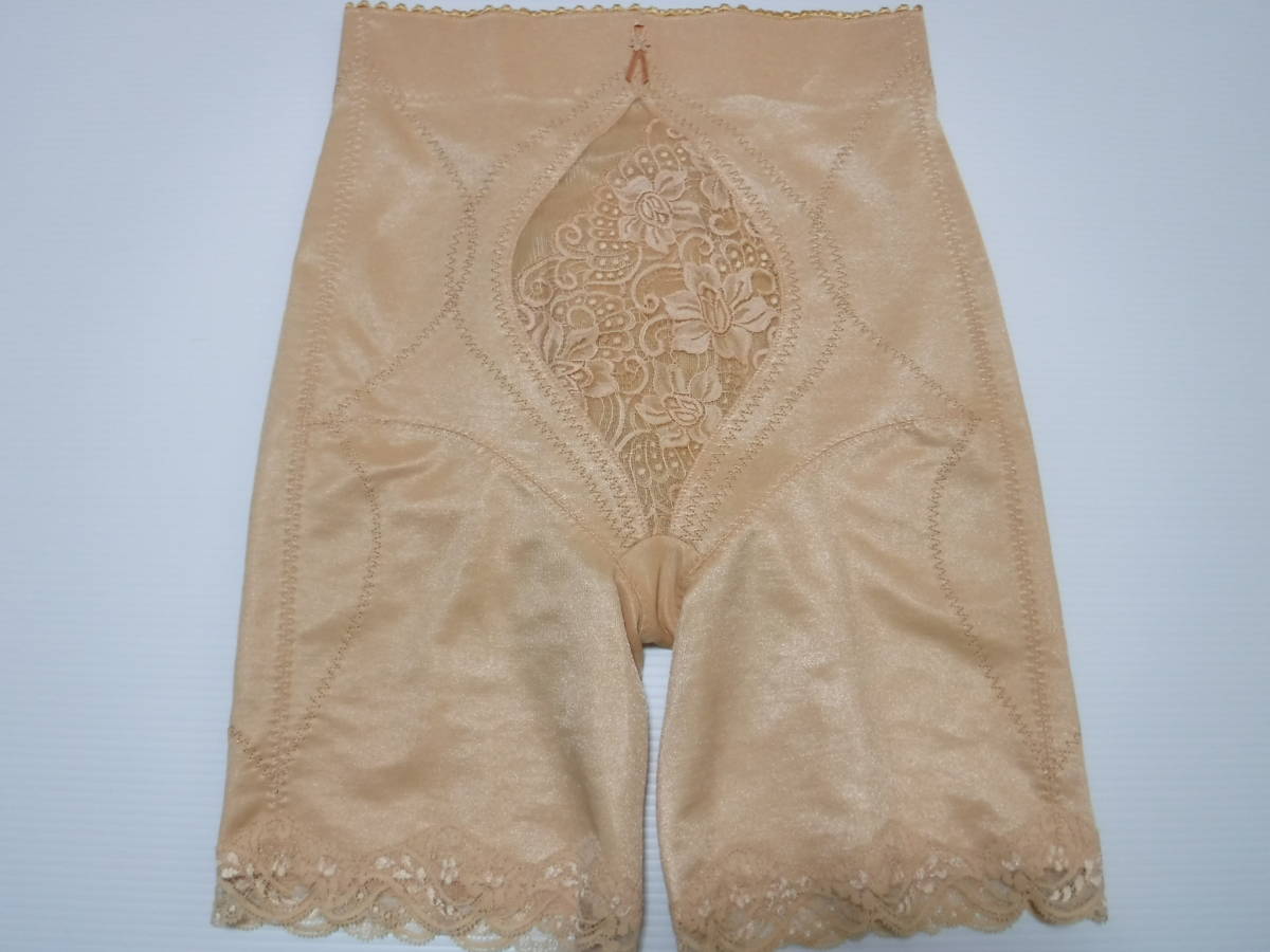 CEST MOI■サンプル品■透け感あるレースのハイウエスト1枚履きハード補正ロングガードル 82①