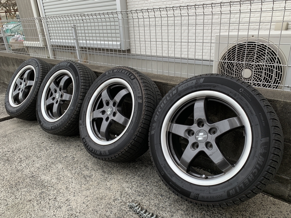 冬支度!エッティンガーAW＆バリ山スタッドレス!205/55R16 '17年製!4本