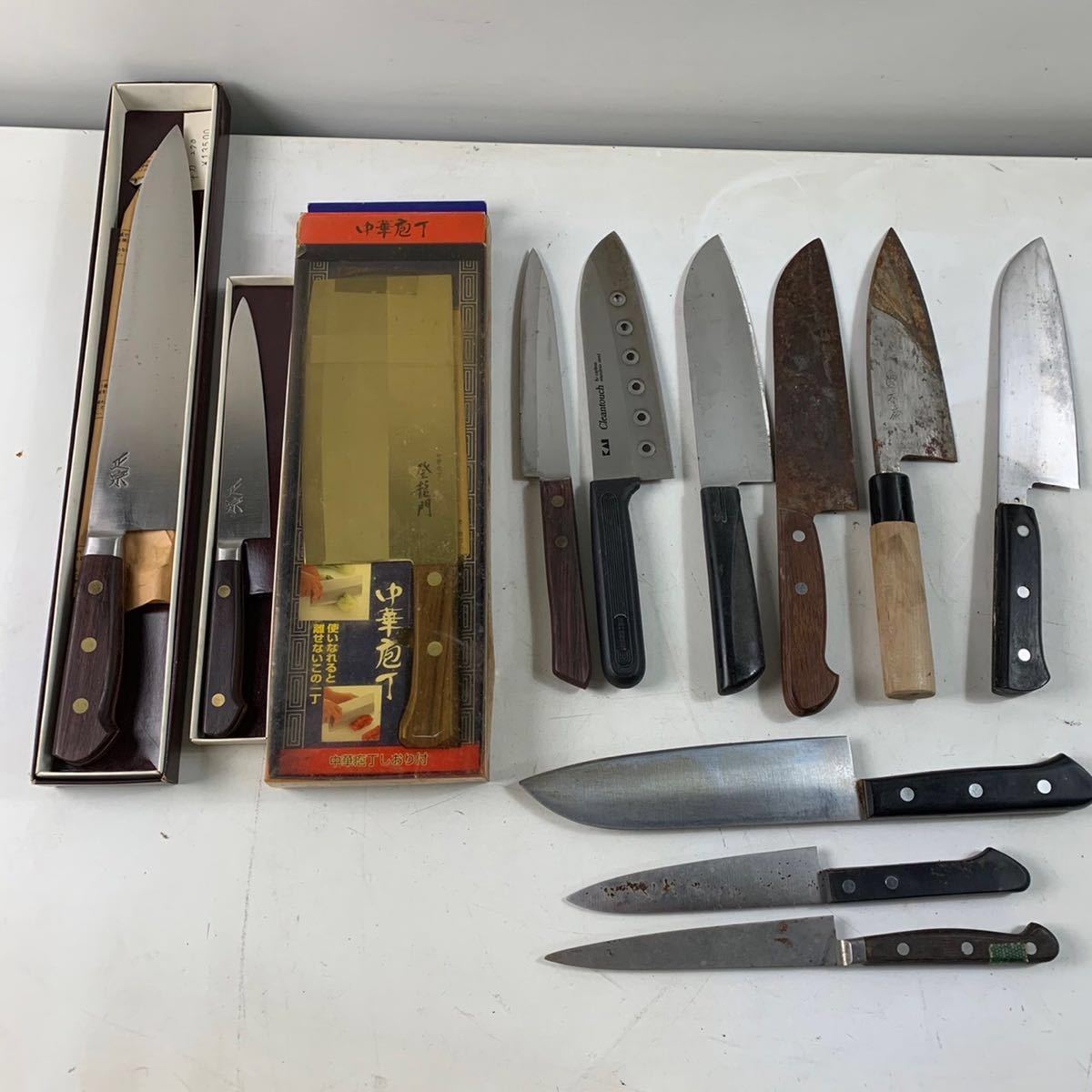 包丁 まとめ売り 1-70) 包丁 まとめ売り 正宗 中華包丁 登龍門 KAI Cleantouch など