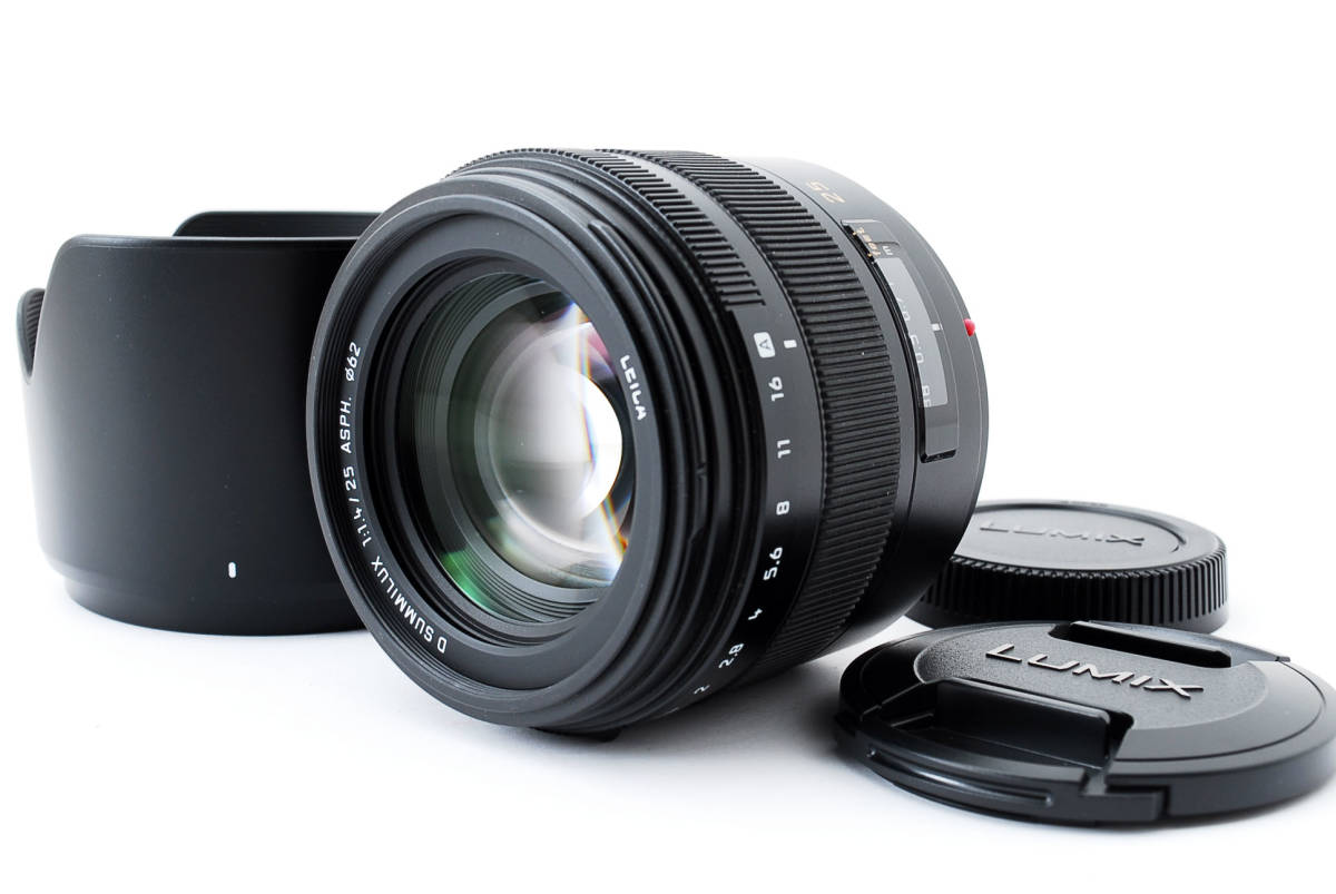 ★極上★ パナソニック Panasonic LEICA D SUMMILUX 25mm F1.4 ASPH. L-X025 #08062 #10948 #08003