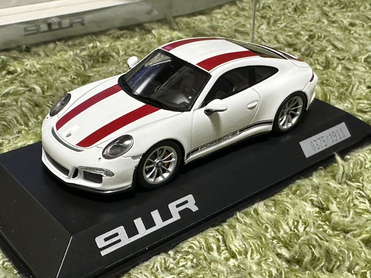 ポルシェ純正モデルカー 911R 白色 1/43サイズ ポルシェ ミニカー 0