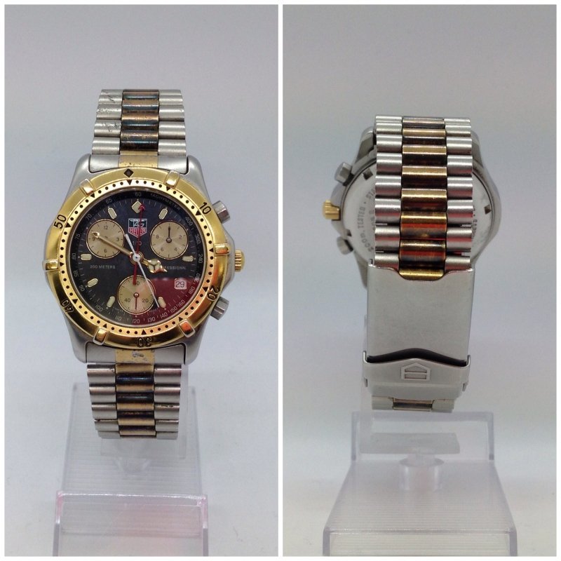 プロフェッショナル タグホイヤー クロノグラフ 565.306 TAG - 1円 Heuer クォーツ メンズ HEUERタグホイヤー Yahoo!オークション プロフェッショナル200ｍ Professional 0 WBP201D