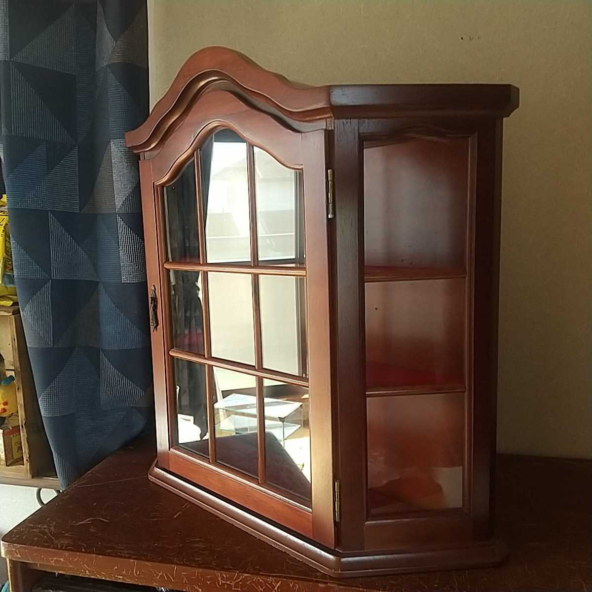 ヴィンテージ 壁掛け ウォールキャビネット ガラスケース 飾り棚 ガラスケース 壁掛け レトロ ヴィンテージ アンティーク