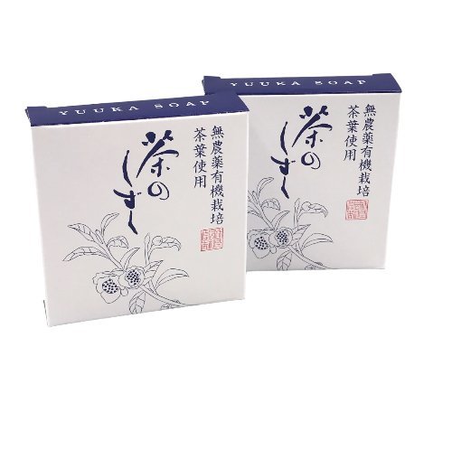 | 茶のしずく 悠香のお茶せっけん 悠香の石鹸 洗顔せっけん 悠香 通販 ★悠香 60ｇ 2個セット★未開封品 (旧名：茶のしずく) 固形石鹸 洗顔 yuuka 茶澄 60g×4個