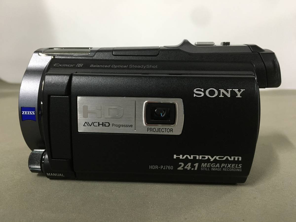 □SONY HANDYCAM HDR-PJ760V ビデオカメラ ブラック VCL-HGA07B レンズ