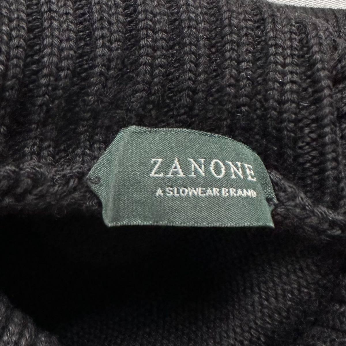 ZANONE ザノーネ ミドルゲージ クルーネック ウール ニット セーター 