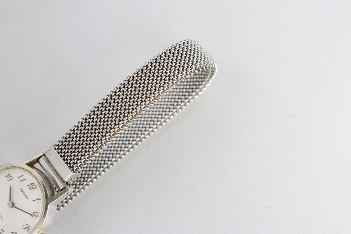 セイコー 11-0720 14KWG シルバー文字盤 セイコー 11-0720 14KWG