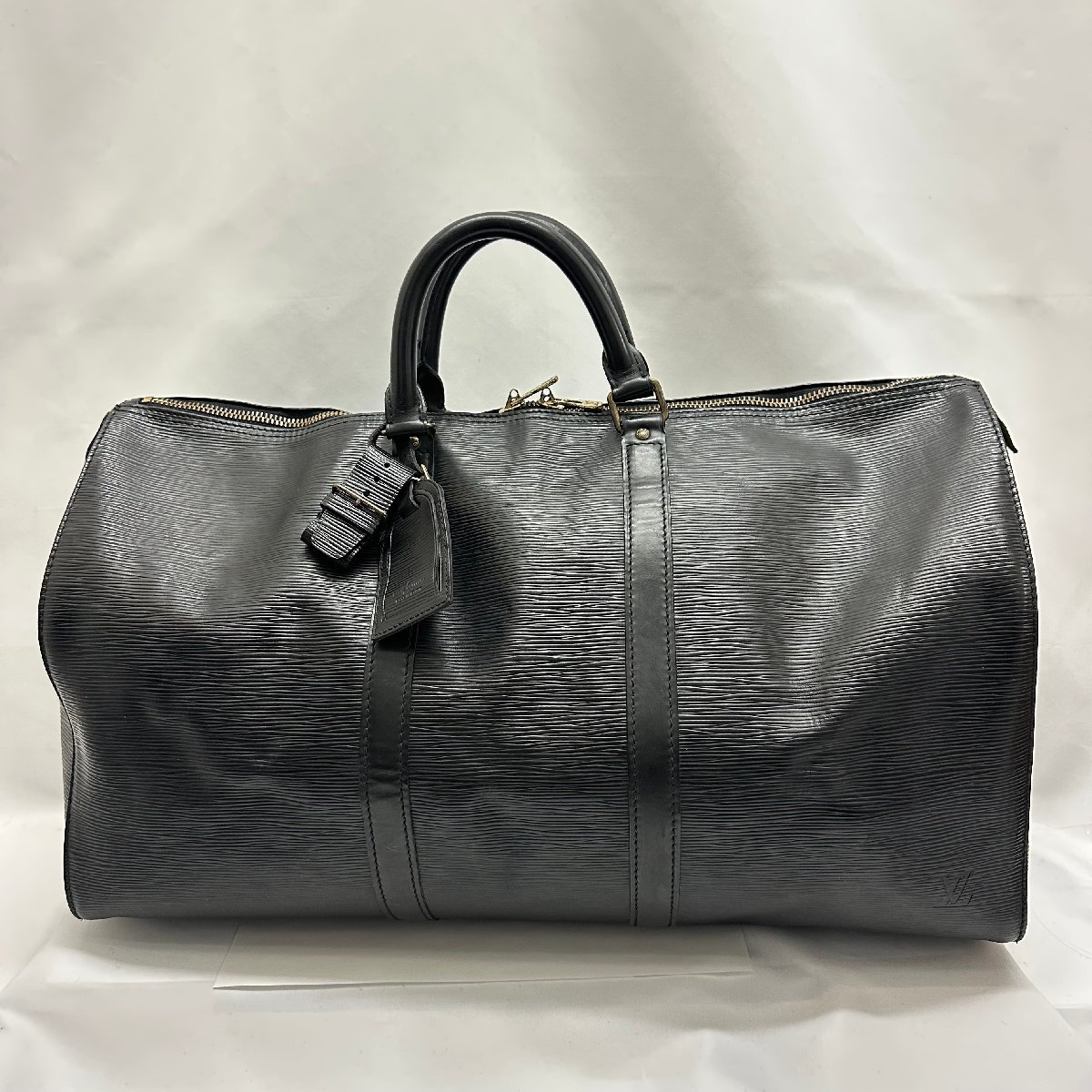 ルイヴィトン エピ キーポル50 ボストンバッグ ブラック 美品 1円