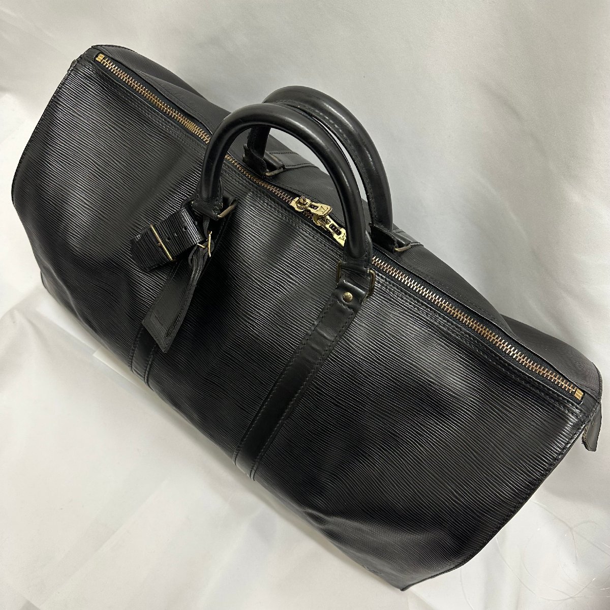 ルイヴィトン エピ キーポル50 ボストンバッグ ブラック 美品 1円