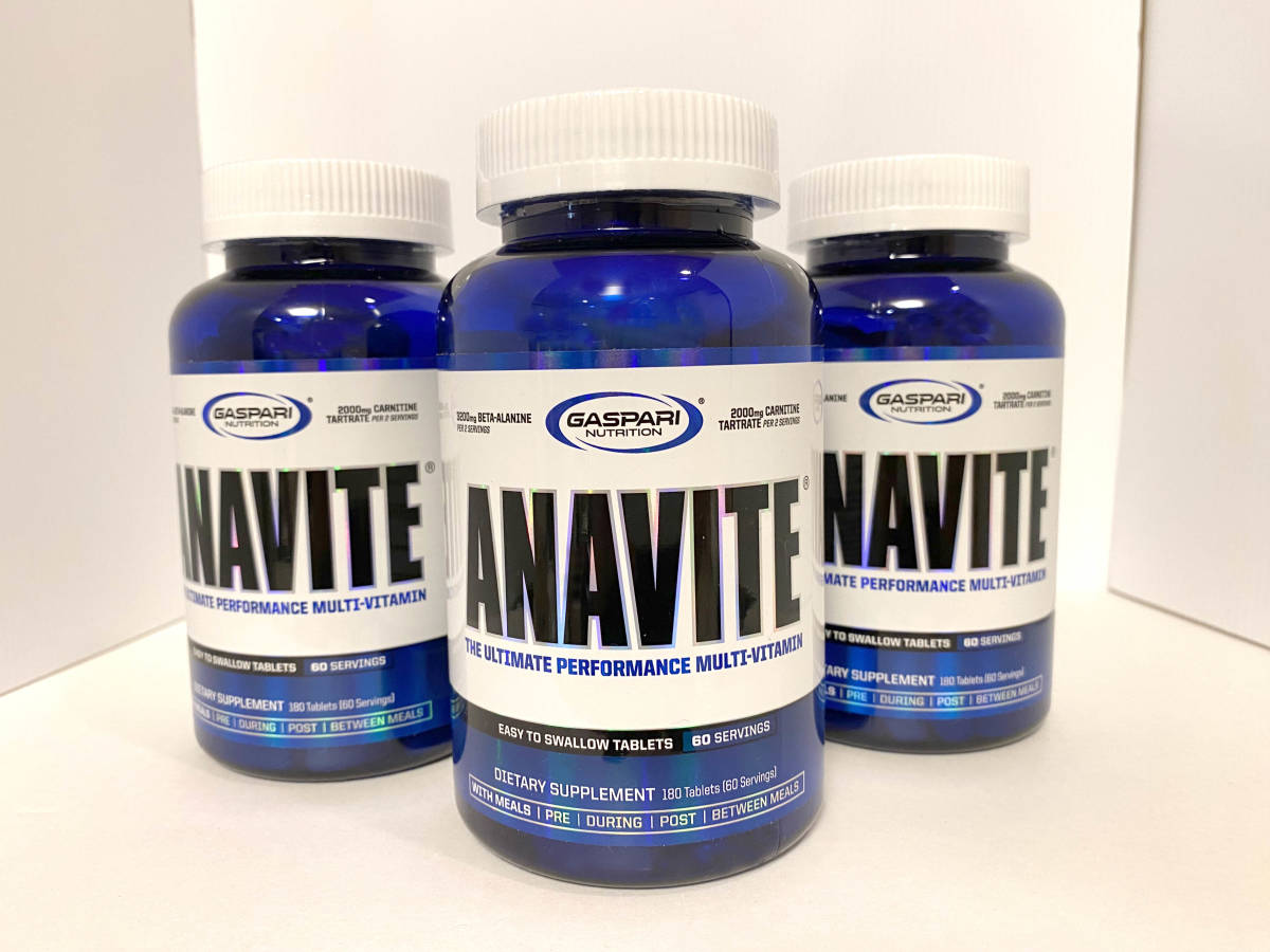 アナバイト　ANAVITE　180錠　3本セット　ガスパリニュートリション　マルチビタミン　Gaspari Nutrition
