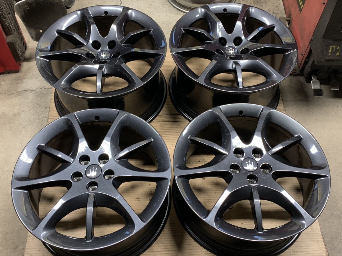 ◆マセラティ グラントゥーリズモ　純正 20インチ ホイール 4本◆5H-114.3　F/8.5J+52　R/10.5J+37.5◆中古◆