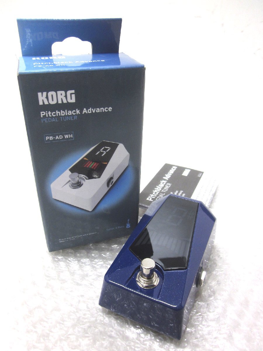 ■◆美品 KORG Pitchblack Advance PB-AD コルグ　ペダルチューナー ギター　エフェクター　★