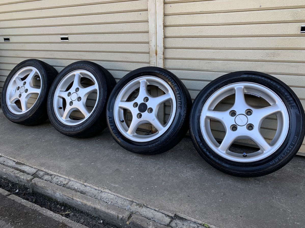 ★希少 スズキ 純正OP エンケイ14×4.5J 純正 4本 SET ワークス Used★