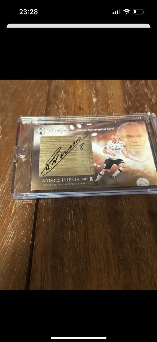 イニエスタ　サインカード