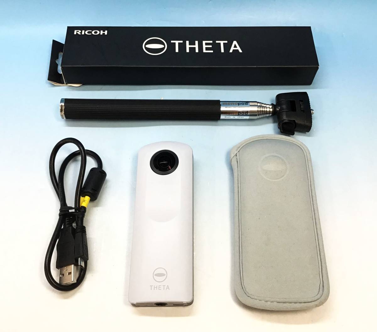3点セット RICOH THETA SC 360度カメラ 全天球 収納ケース付/セルフ 