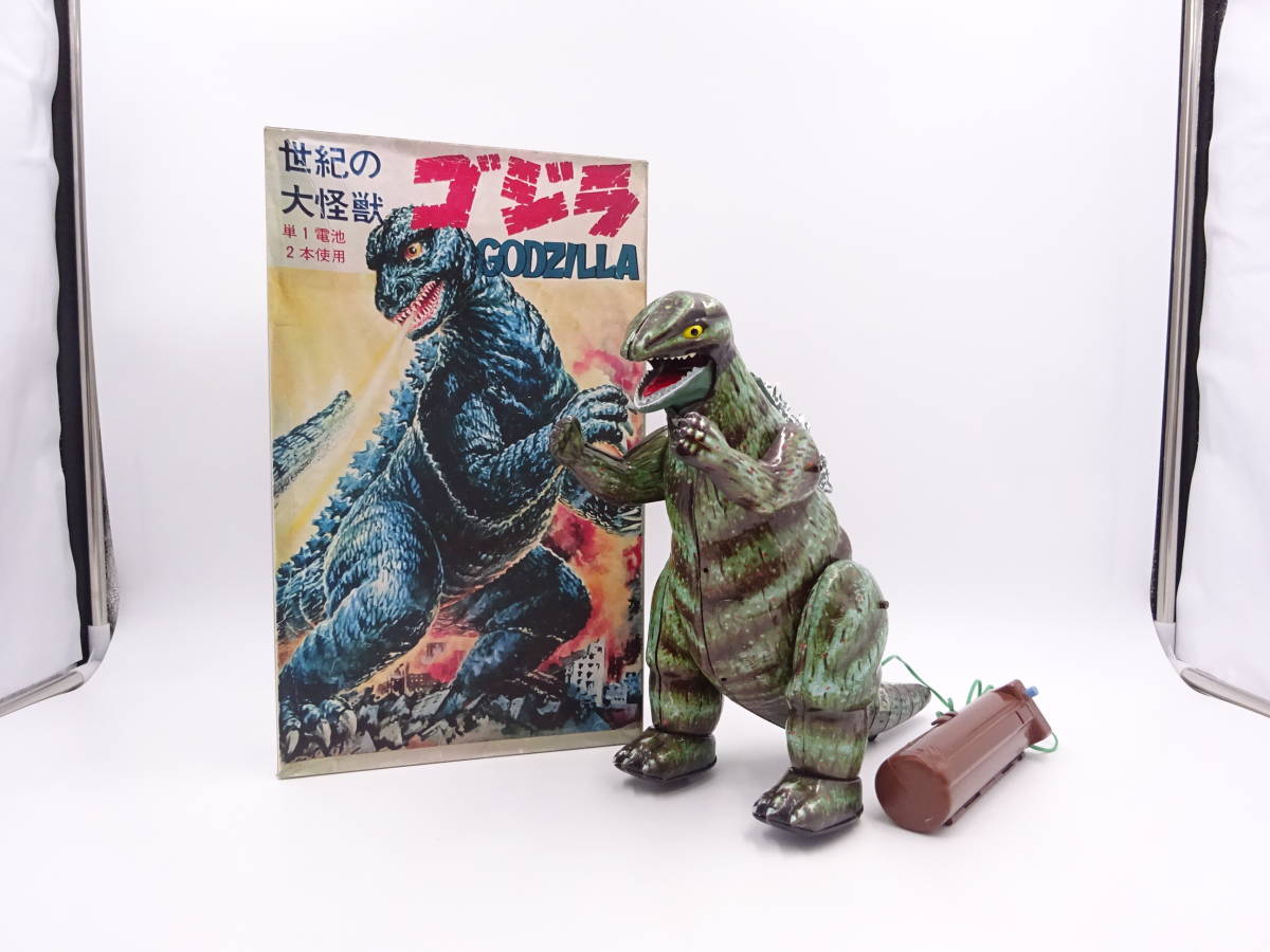 3X1249/ブルマァク ブリキ 世紀の大怪獣 ゴジラ/全長約26cm/BULLMARK 
