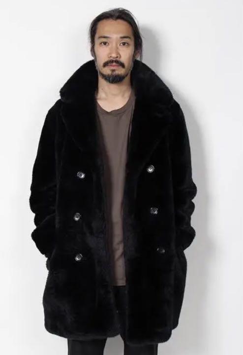 WACKO MARIA ダブルブレスト コート ワコマリア ファー BREASTED COAT 