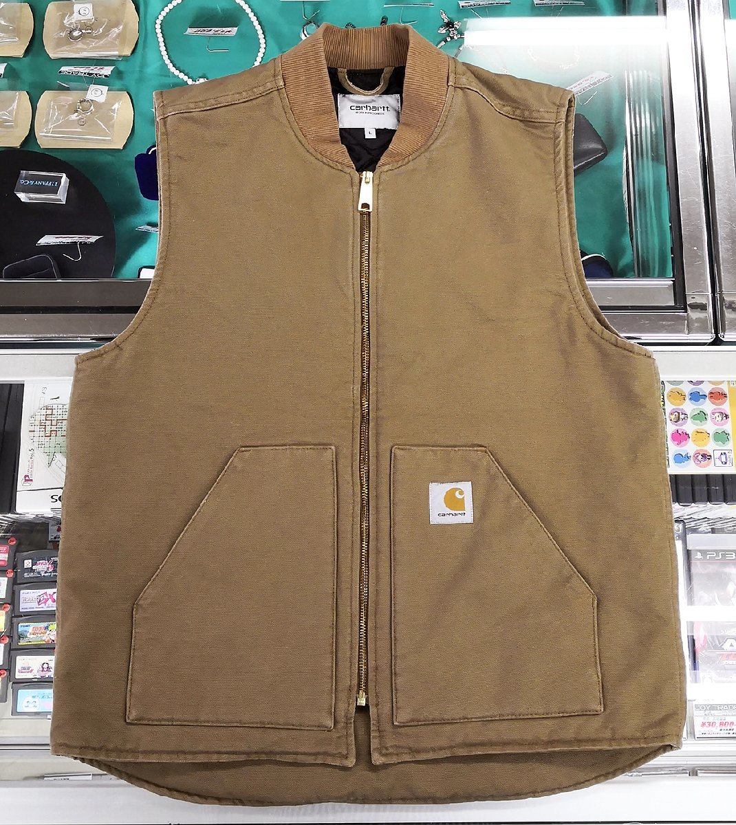 爆買い，人気 良品 carhartt WIP CLASSIC VEST Hamilton Brown Lサイズ 12ozダック ワークベスト カーハート クラシックベスト ハミルトンブラウン(ジャケット、上着)｜売買されたオークション情報、yahooの商品情報を 男性用